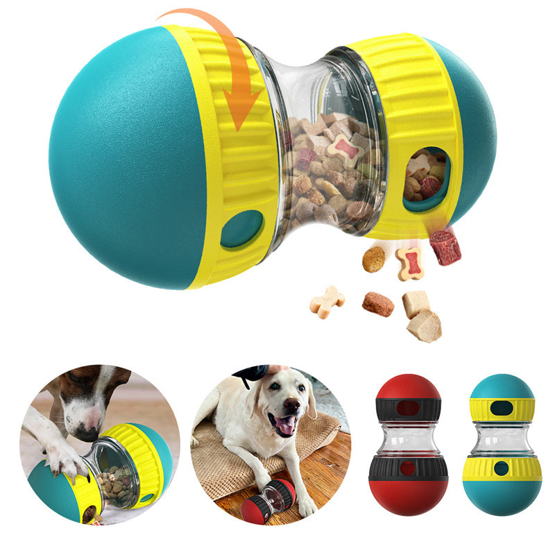 Lilium Star - Food Dispensing Dog Toy Tumbler Leaky Food Ball Puzzle Interactive Feeder for Pets