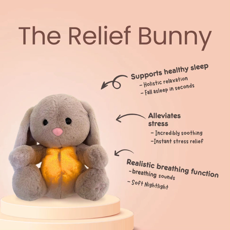 Lilium Star - Breathing Rabbit Soothing Sensory Plush Toy Anxiety Relief Bunny