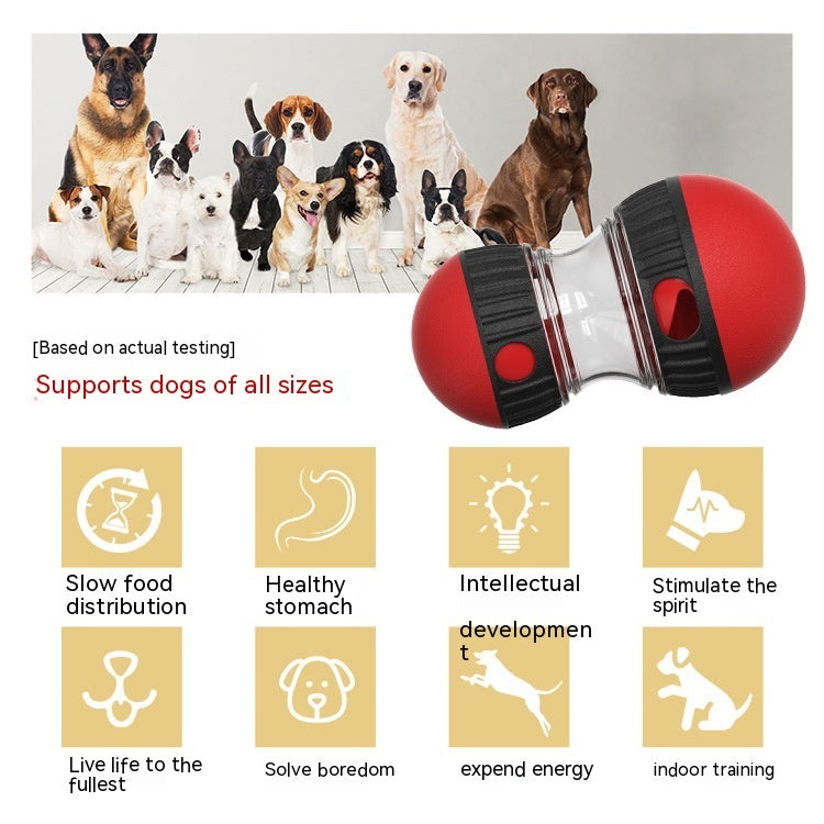 Lilium Star - Food Dispensing Dog Toy Tumbler Leaky Food Ball Puzzle Interactive Feeder for Pets