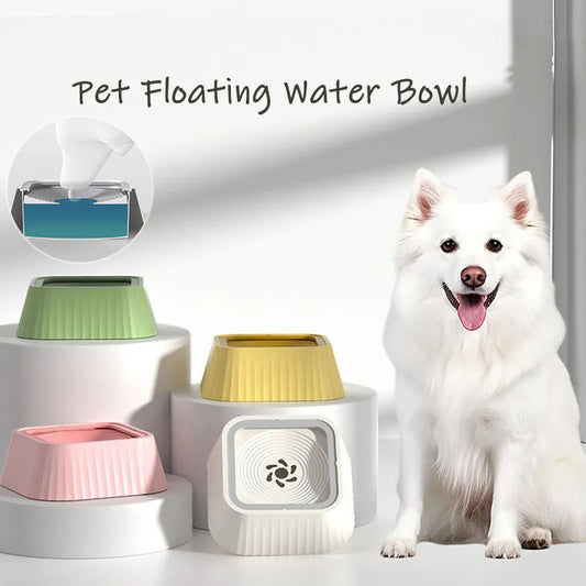 Lilium Star - Floating Water Bowl for Dogs and Cats, Splash-Proof Portable Drinker, Keeps Mouth Dry